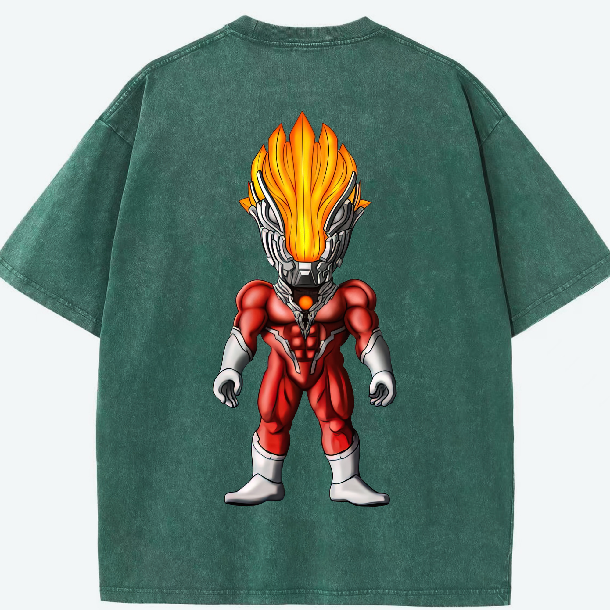 （画像用） ウルトラマン Ultraman 綿100% ヴィンテージ風 半袖Tシャツ（背面プリント）